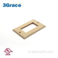 1 gang decorativo gfci parete plate luce